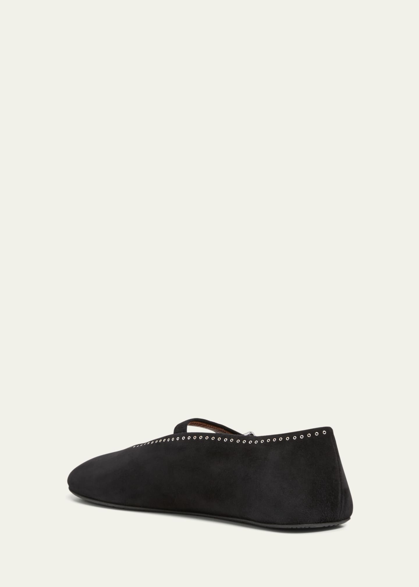 ALAIA MARY JANE FLAT 25S IN PASTEL BLUE MESH CALFSKIN main image 1