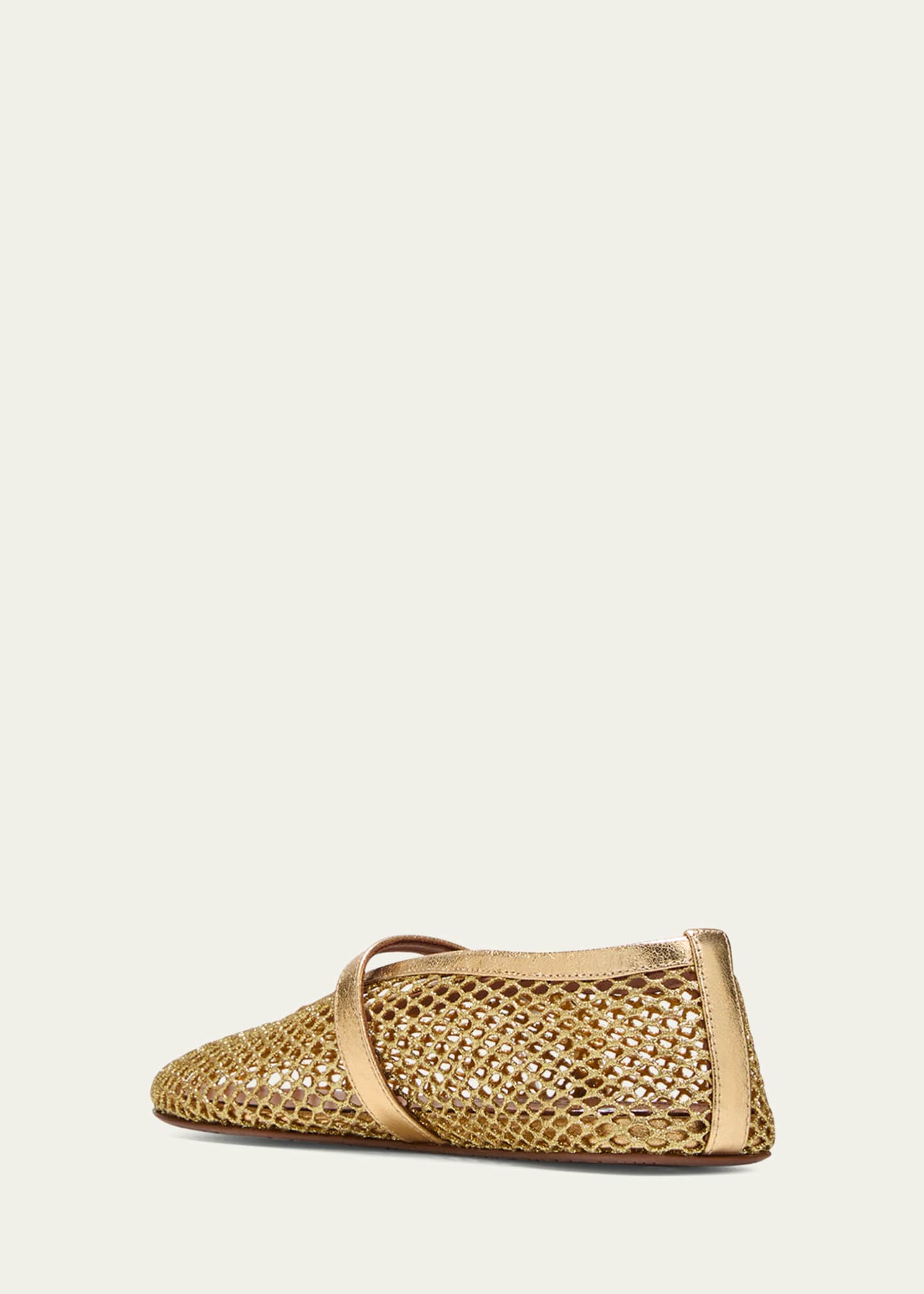 Alaia Mary Jane Ballet Flat Nude Lambskin 293230