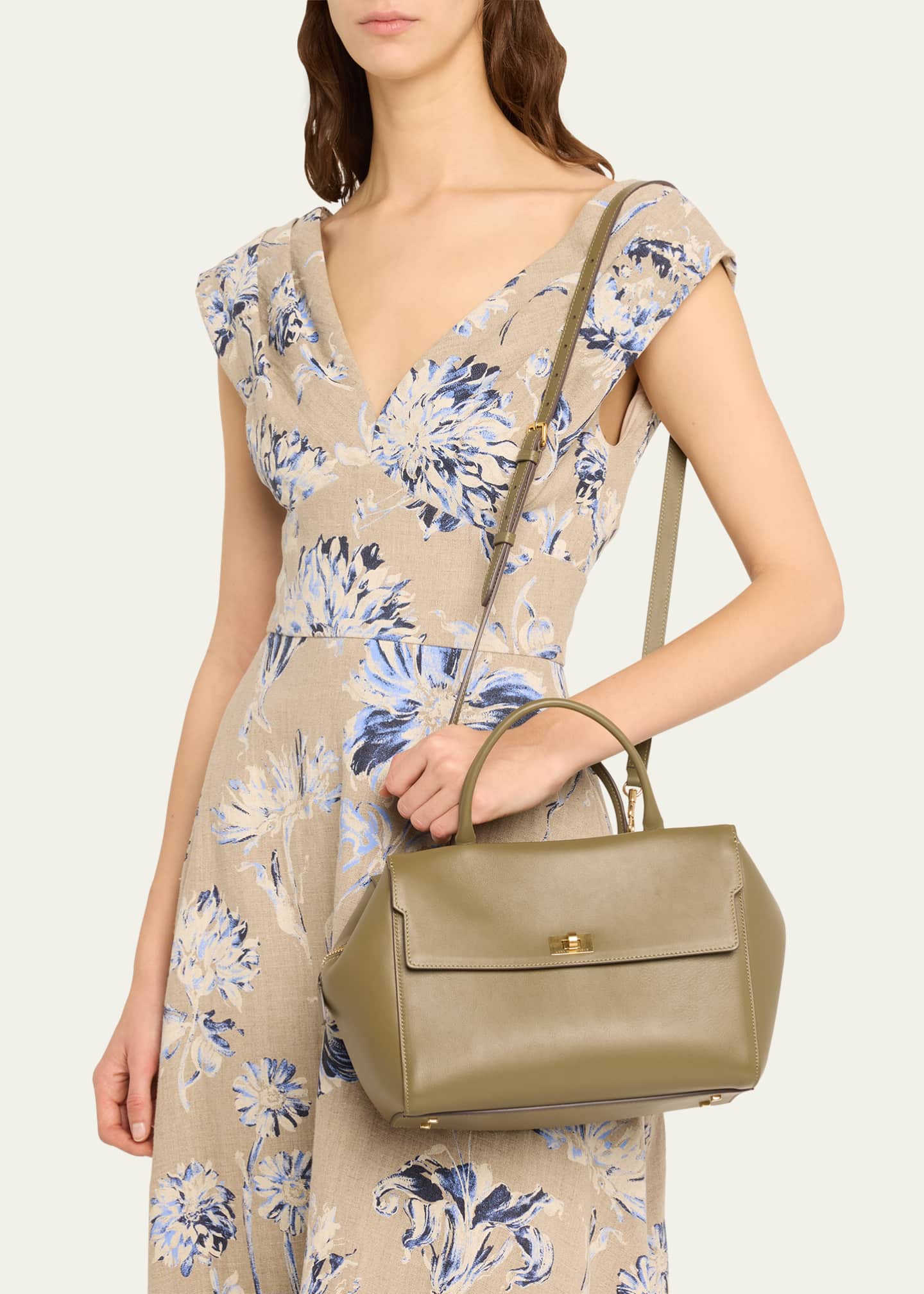 Anya Hindmarch Seaton Zip Leather Satchel Bag - Bergdorf Goodman