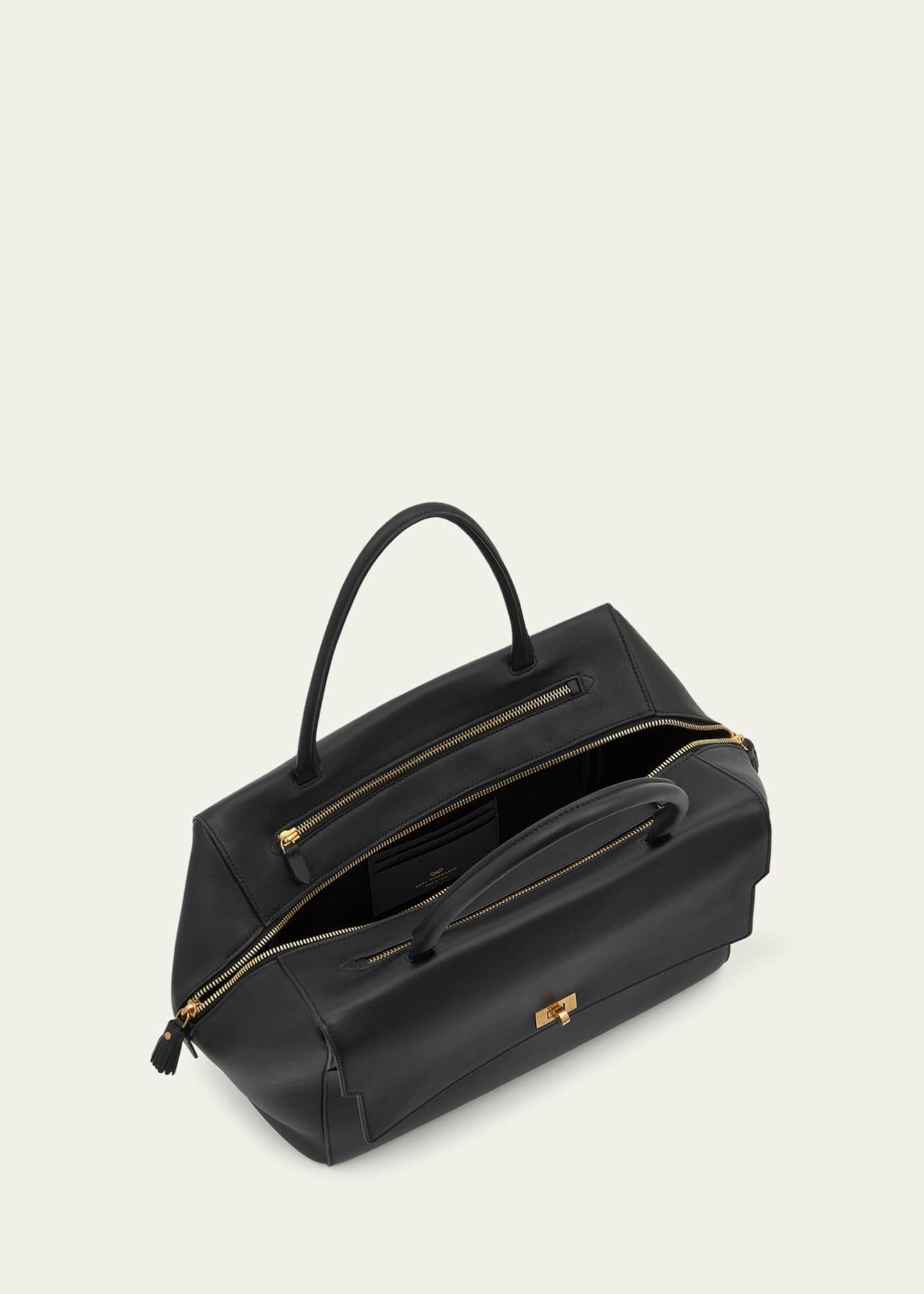 Anya Hindmarch Seaton Large Calfskin Satchel Bag Image 4 of 5