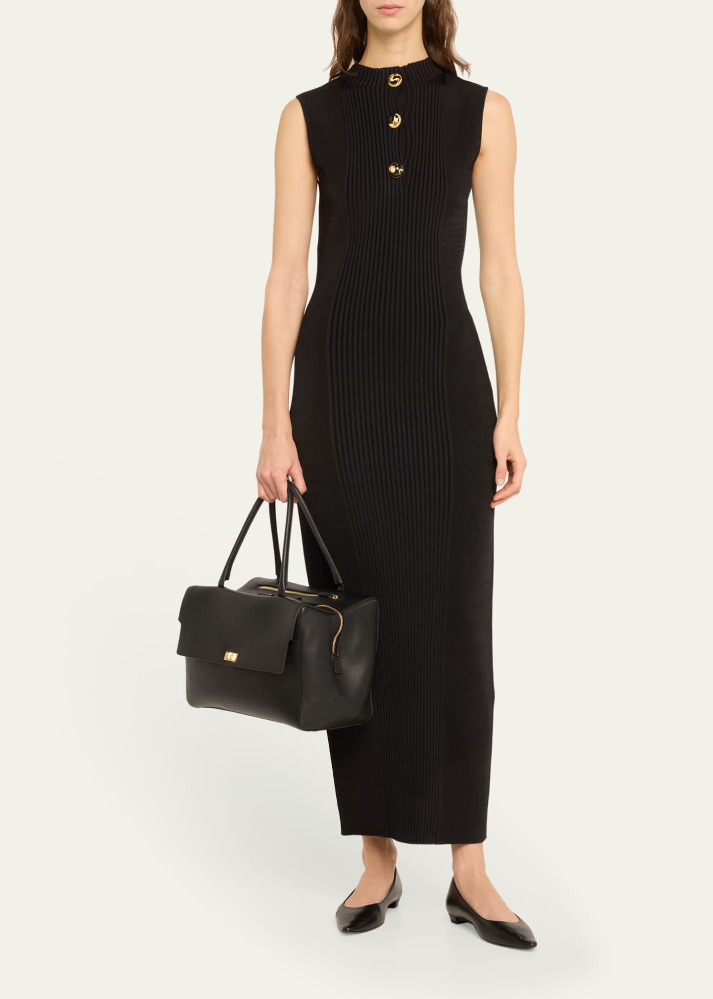 Anya Hindmarch Seaton Large Calfskin Satchel Bag Image 5 of 5