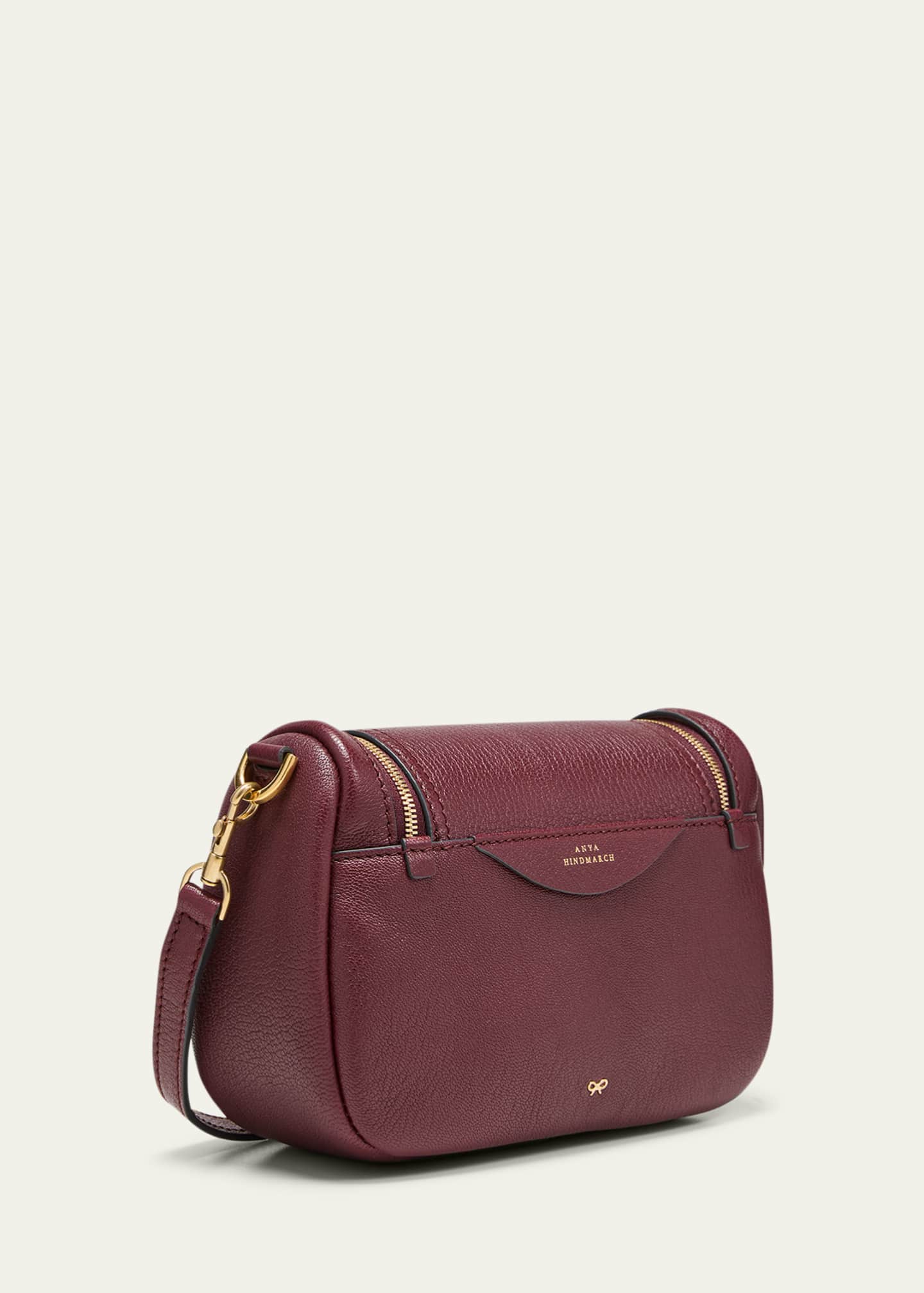 Anya Hindmarch Vera Small Zip Leather Crossbody Bag