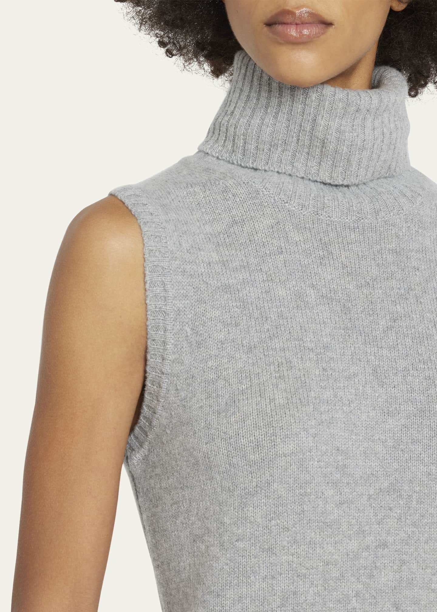 Veronica Beard Mazzy Cashmere Turtleneck Shell Image 5 of 5