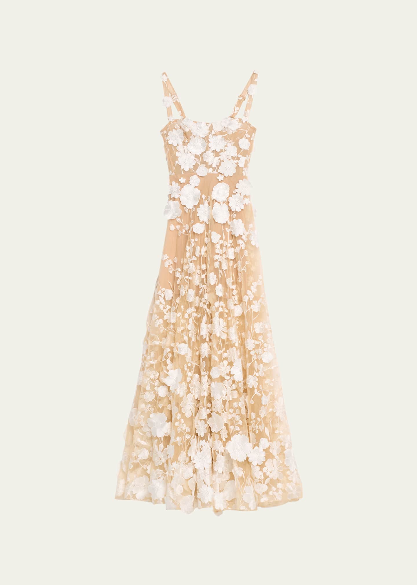 Bronx and banco sales agata embroidered gown