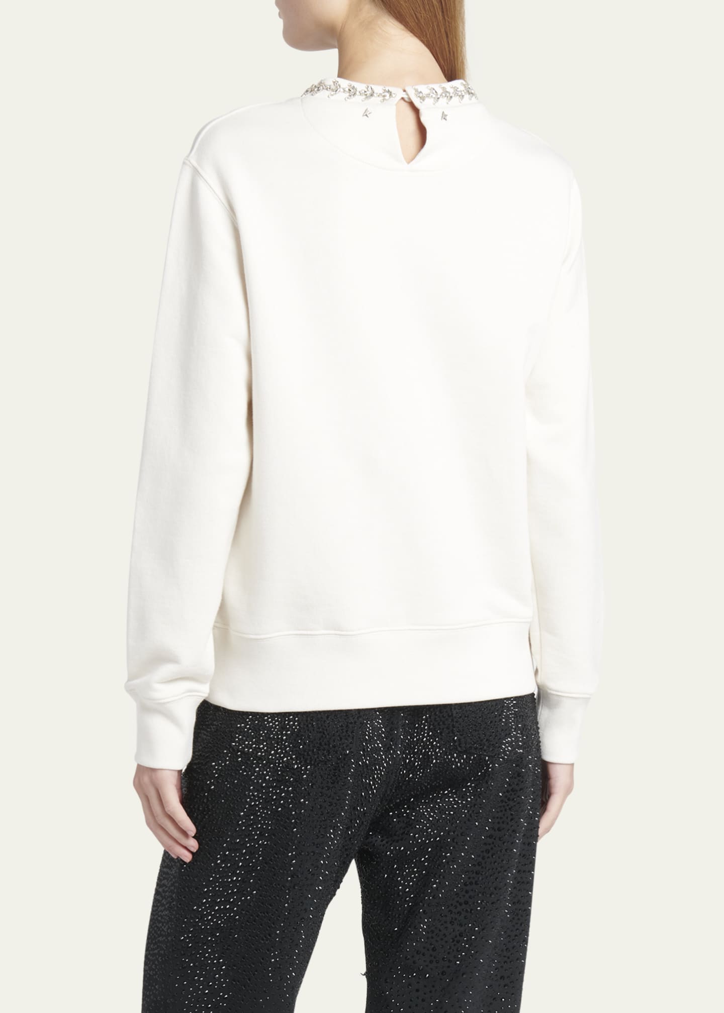 Golden Goose Journey Crewneck Crystal Sweatshirt Image 3 of 5