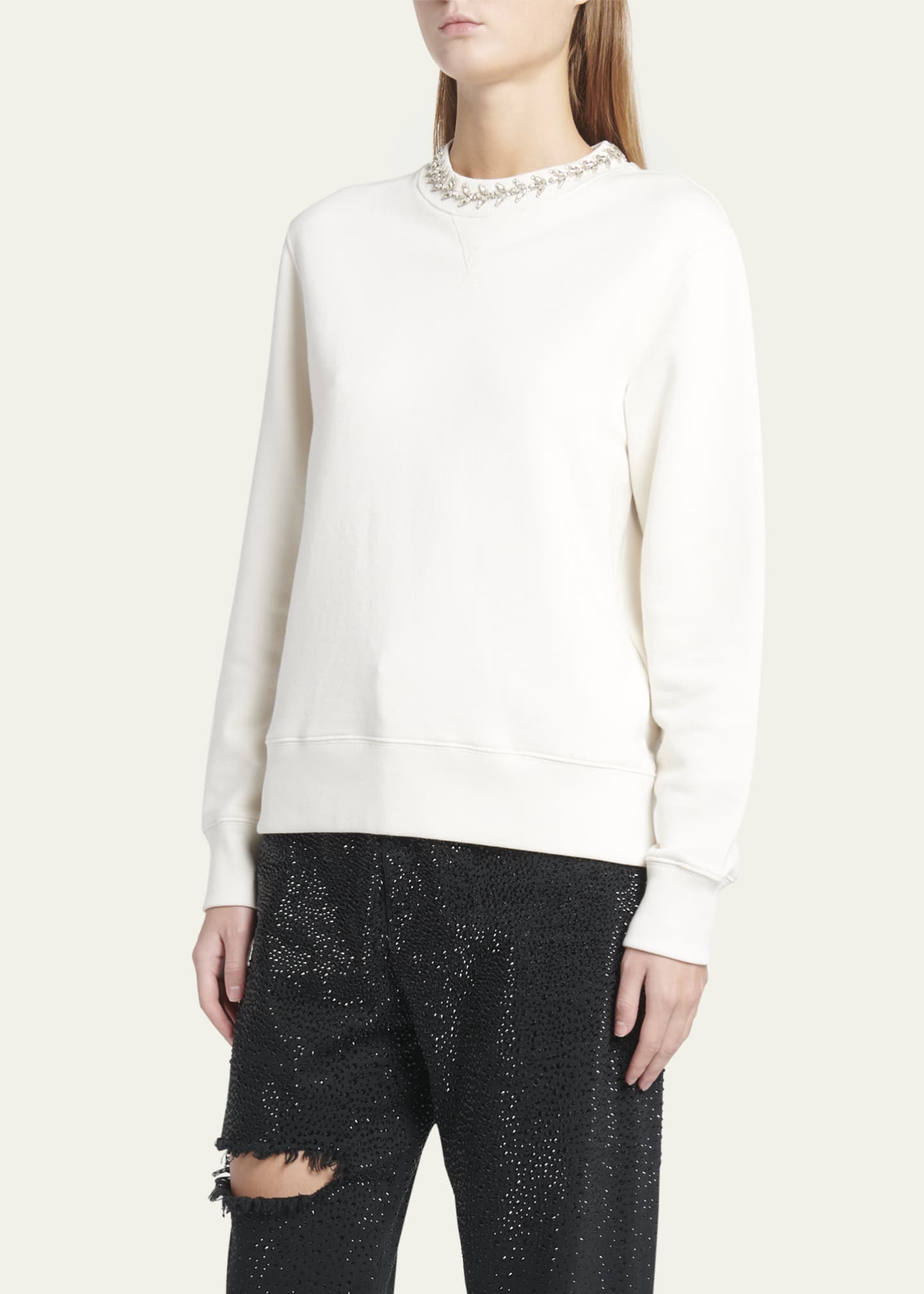 Golden Goose Journey Crewneck Crystal Sweatshirt Image 4 of 5