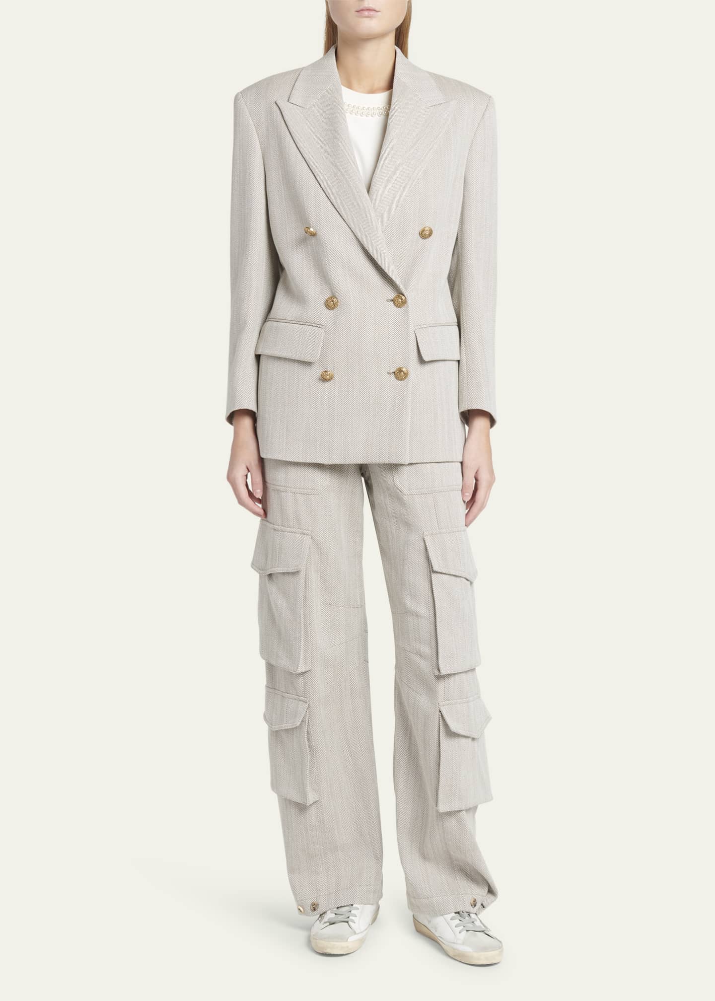 Golden Goose Journey Herringbone Boyfriend Jacket Image 2 of 5