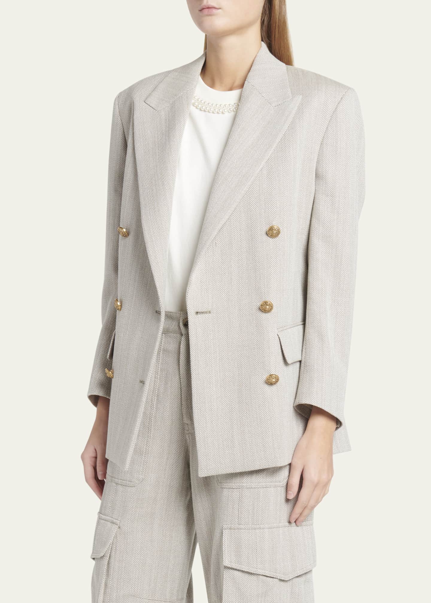 Golden Goose Journey Herringbone Boyfriend Jacket Image 4 of 5