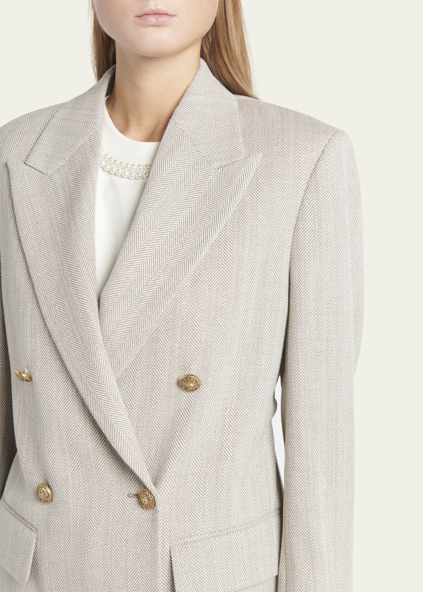 Golden Goose Journey Herringbone Boyfriend Jacket Image 5 of 5