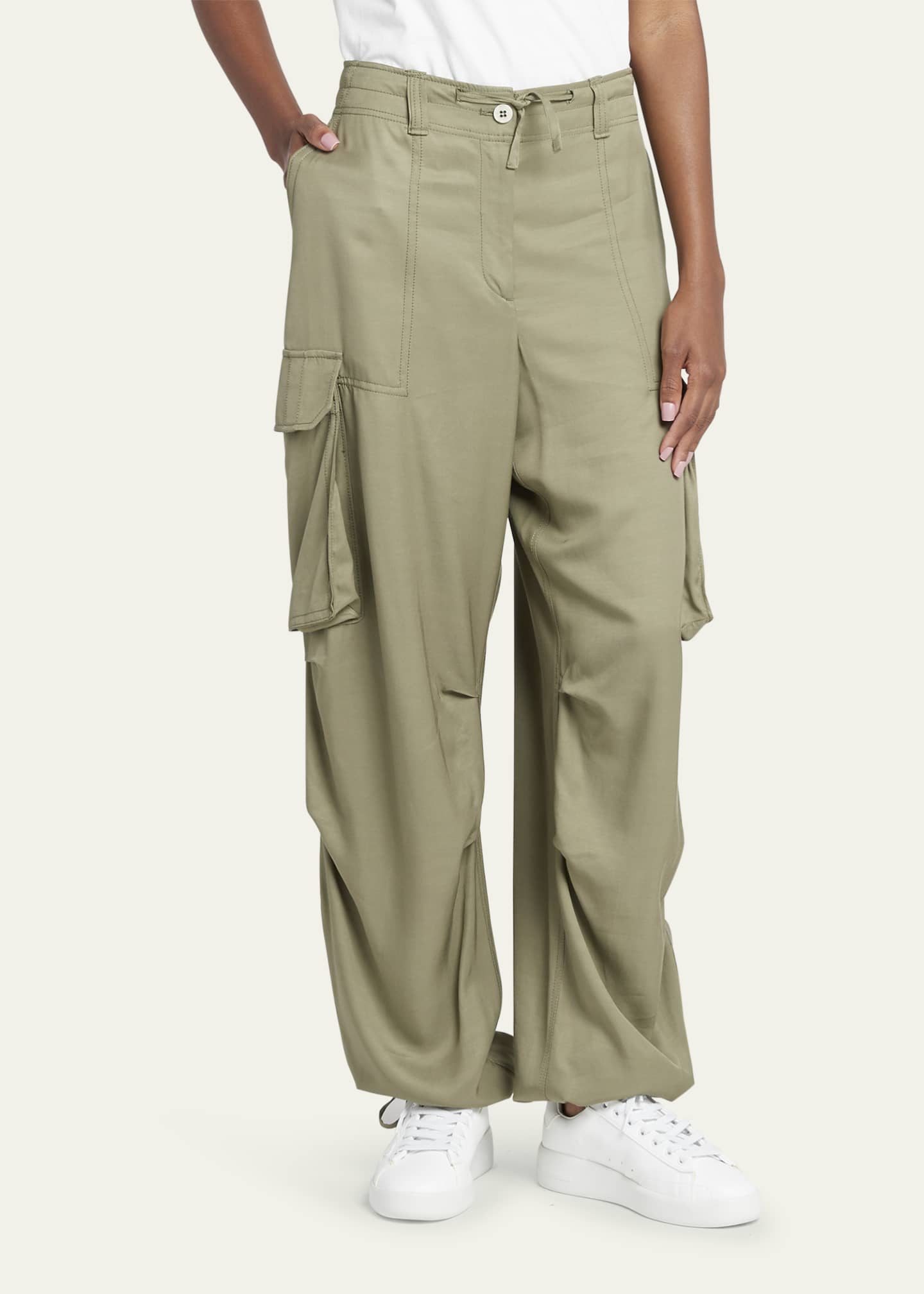 Golden Goose Journey Wide-Leg Drawstring Cargo Pants Image 4 of 5