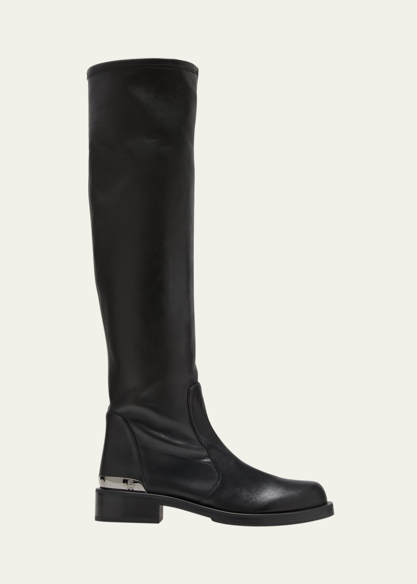 Stuart Weitzman Mercer Bold Leather Knee Boots - Bergdorf Goodman
