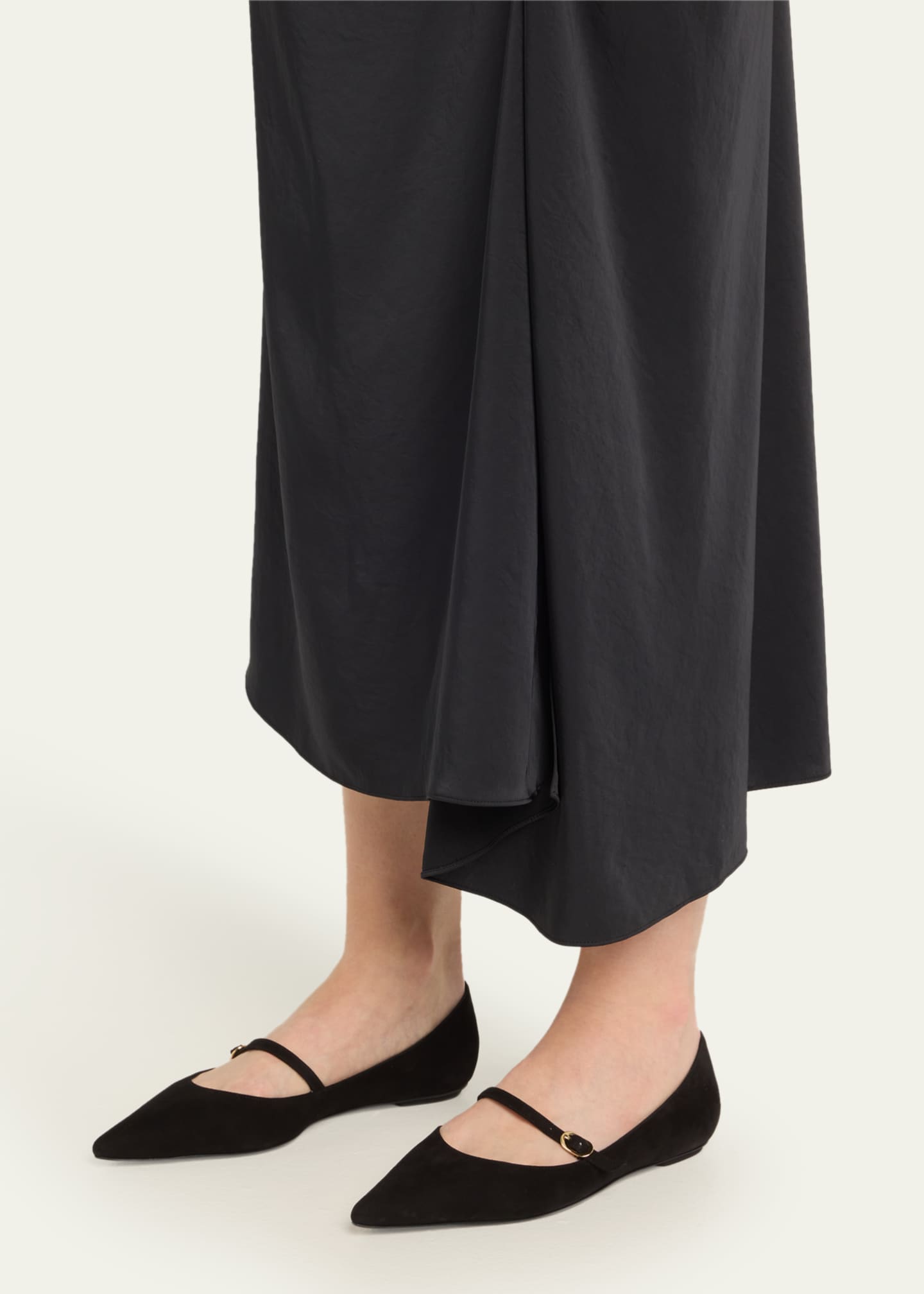 Emilia Suede Mary Jane Ballerina Flats