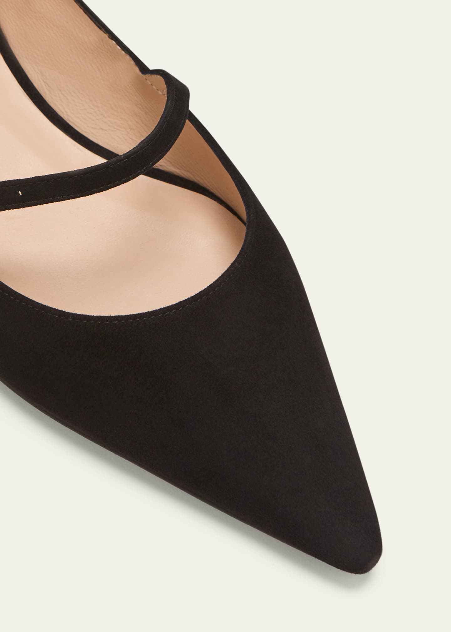 Emilia Suede Mary Jane Ballerina Flats