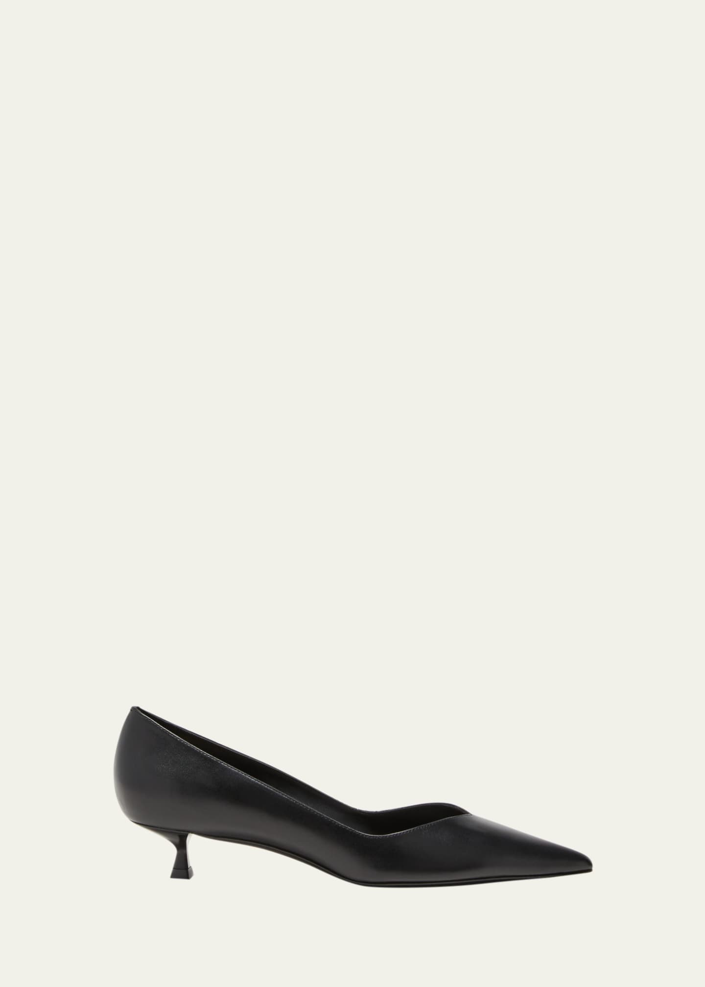 Leather kitten heel shoes online