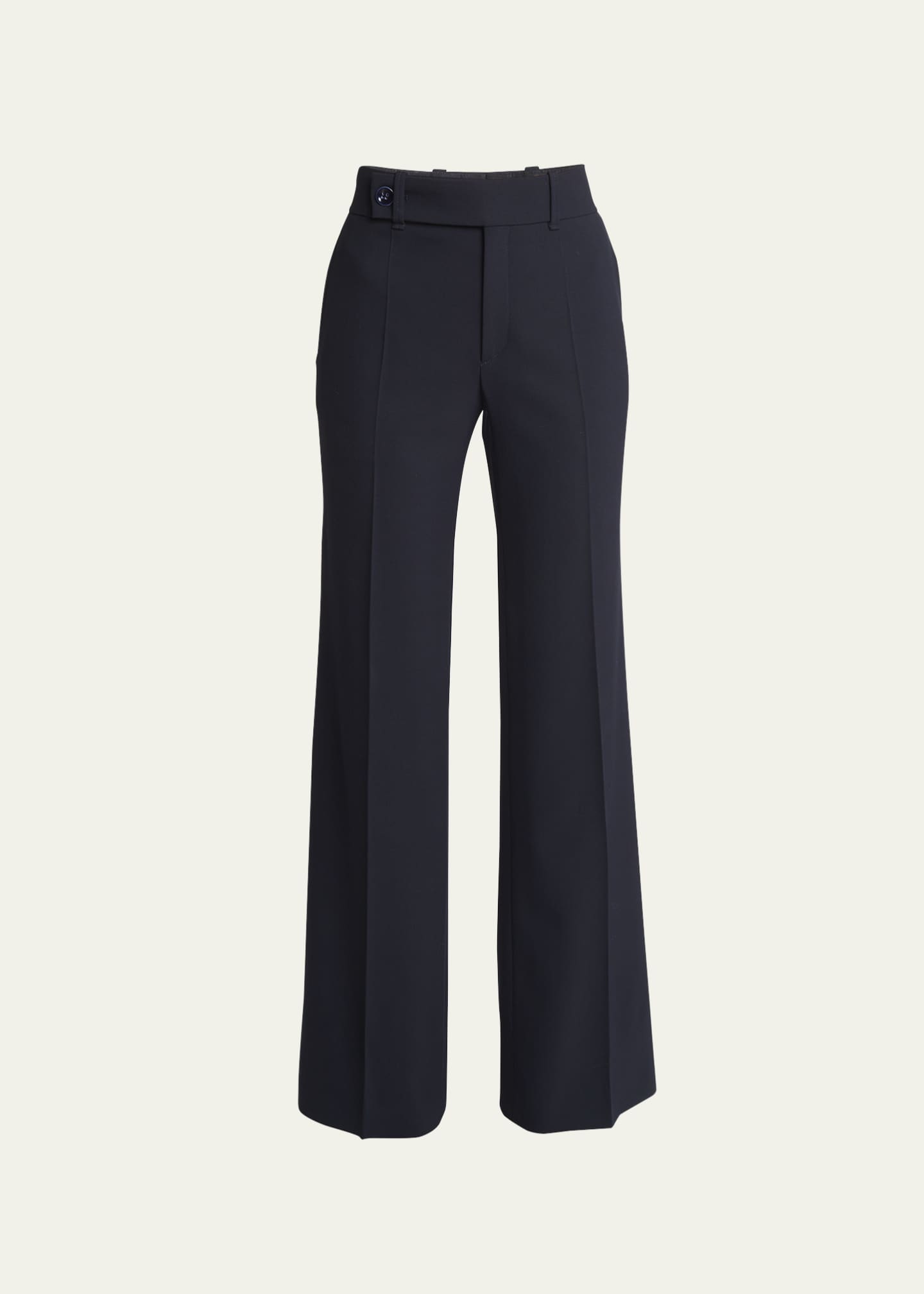 Wide Leg Stretch Trousers