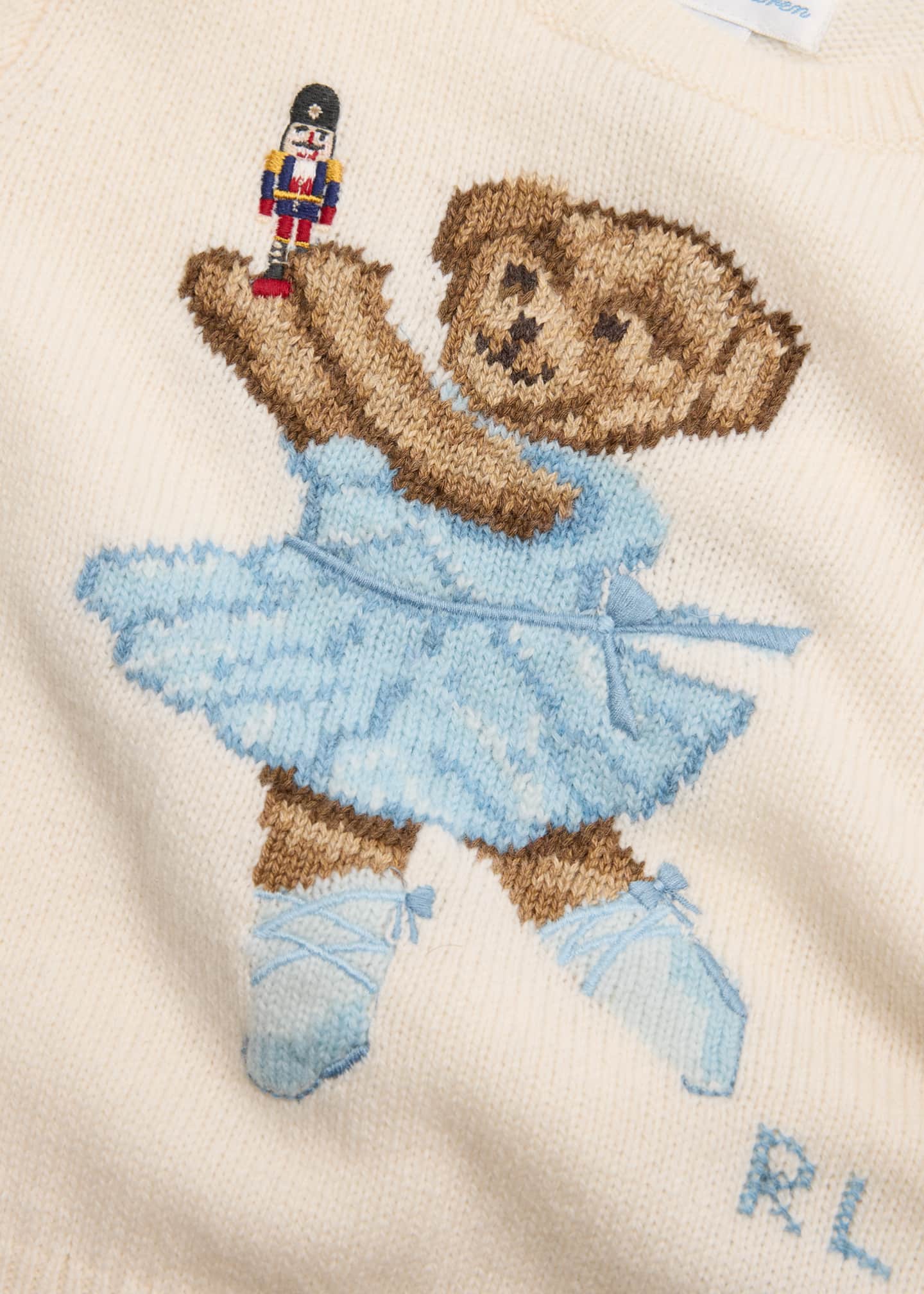 Ralph Lauren Childrenswear Boy's Wool Two-Piece Polo Bear Intarsia