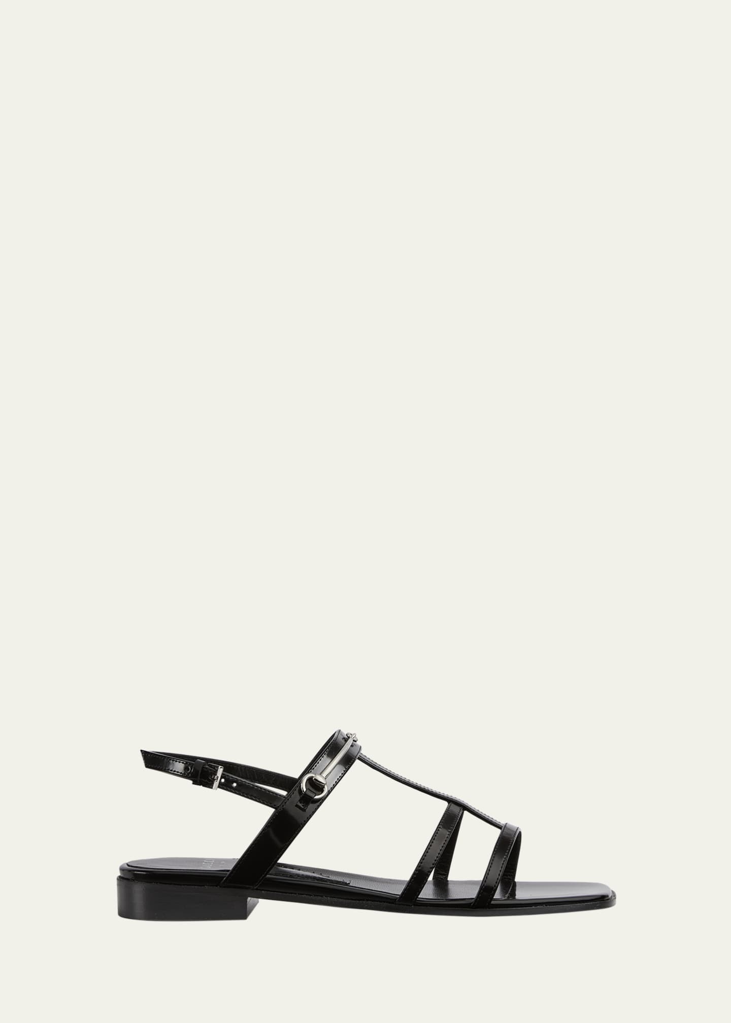 Gucci Divine Leather Slingback Sandals - Bergdorf Goodman
