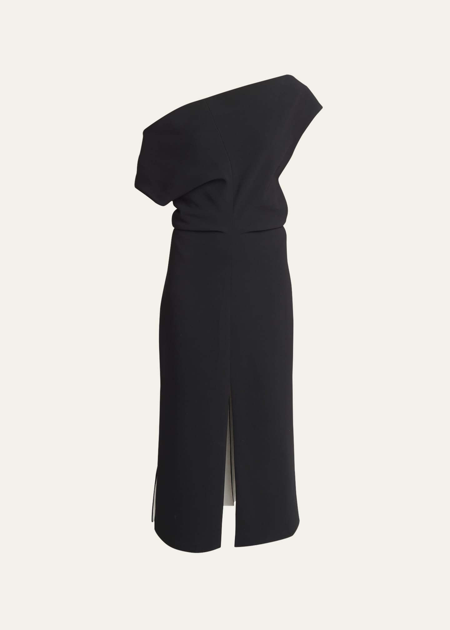 Proenza Schouler Rosa Colorblock Off-The-Shoulder Slits-Hem Midi Dress Image 1 of 5