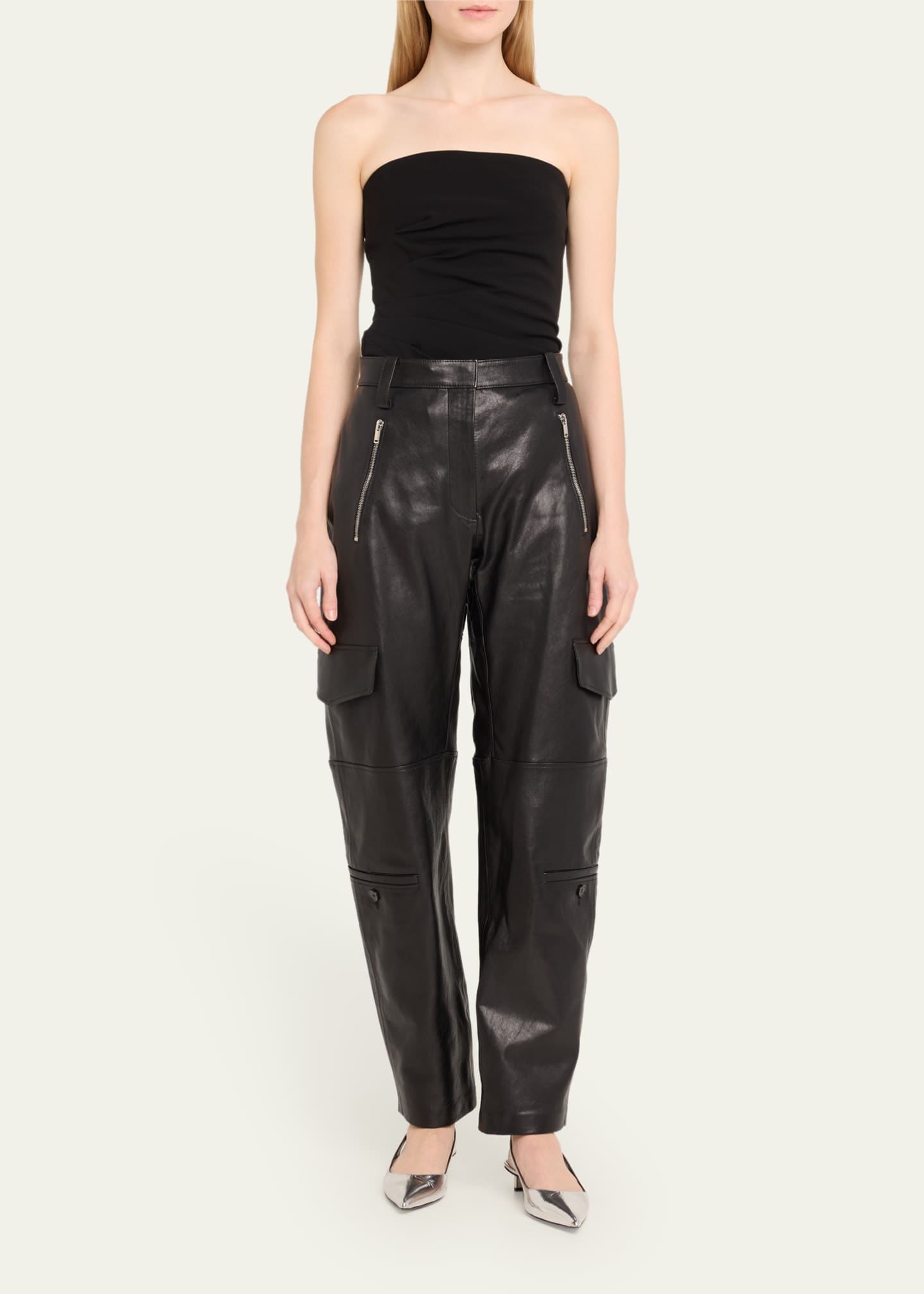 Proenza Schouler Jackson Leather Cargo Pants - Bergdorf Goodman