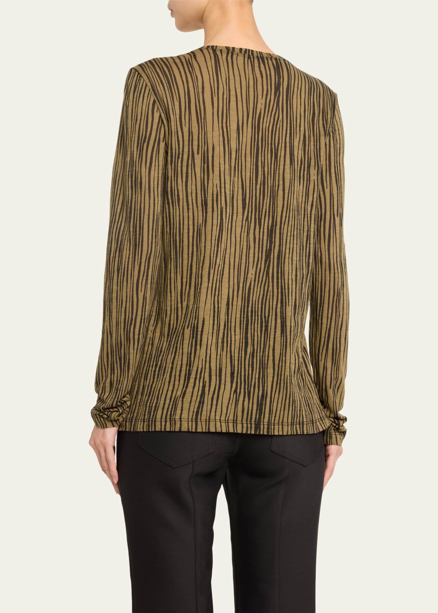 Proenza Schouler Mia Printed Long Sleeve T-Shirt - Bergdorf Goodman