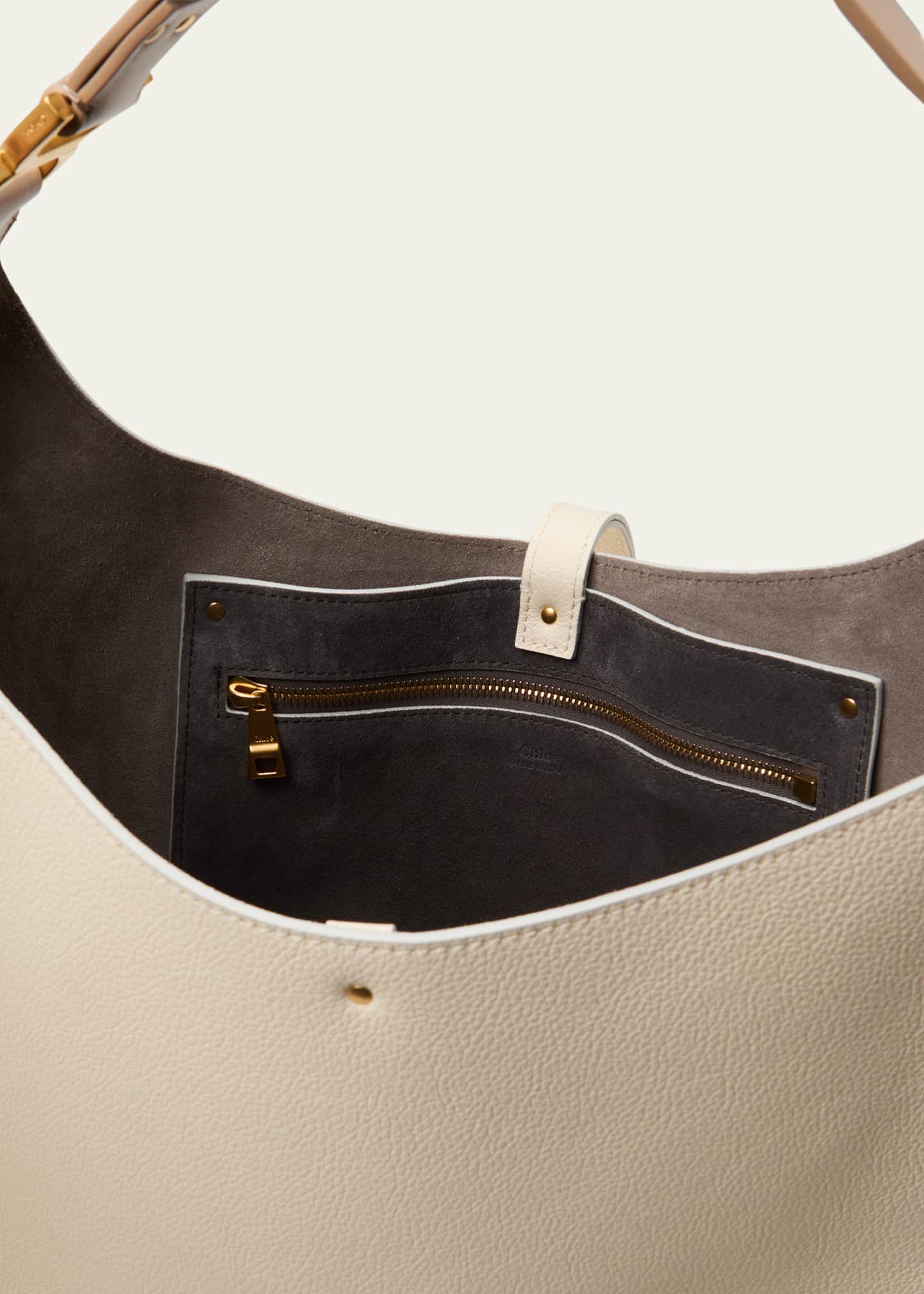 Marcie Hobo Bag in Grained Leather