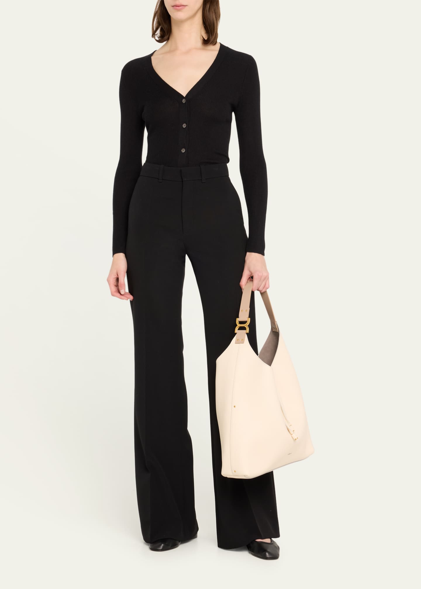 Marcie Hobo Bag in Grained Leather
