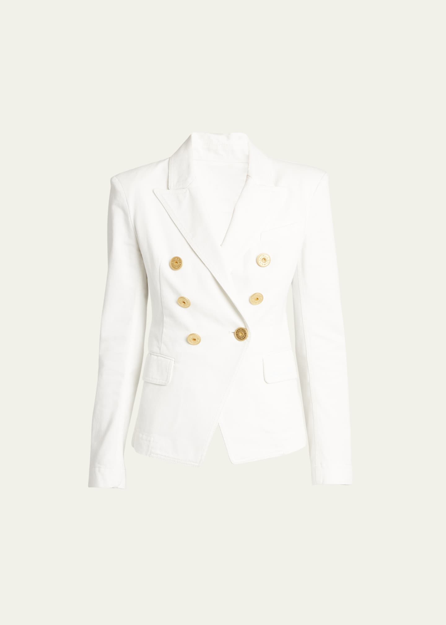 Denim balmain blazer shop