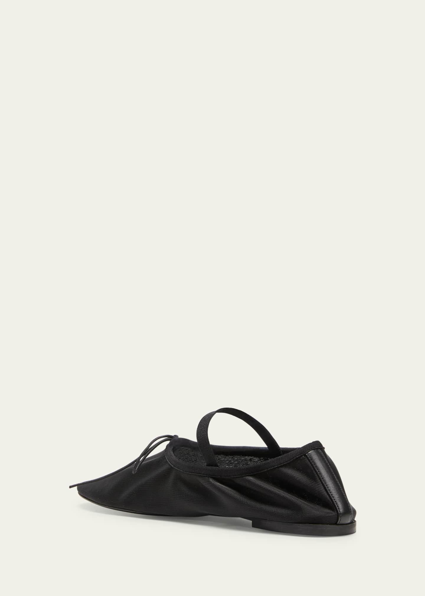 Proenza Schouler Glove Classic Mary Jane Mesh Ballerina Flats ...