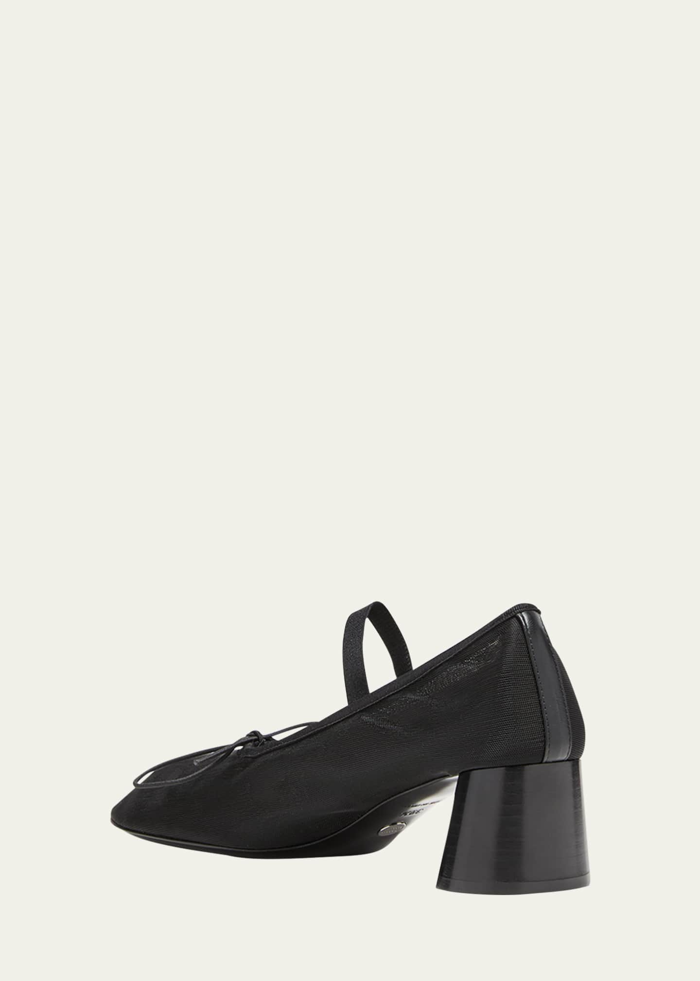 Proenza Schouler Glove Classic Mary Jane Mesh Ballerina Pumps ...