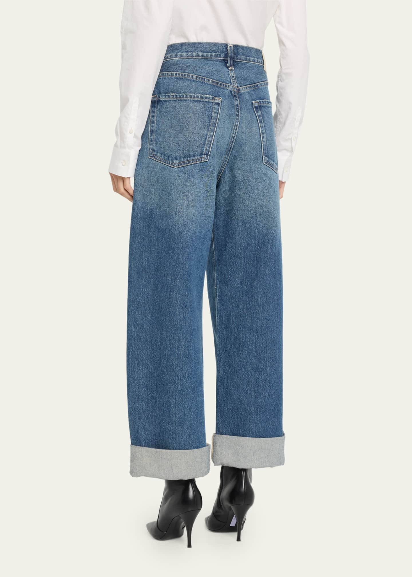 Citizens of Humanity Lilah Wide Cuffed Jeans - Bergdorf Goodman