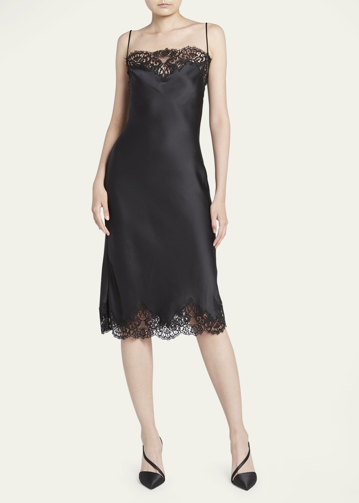 Stella McCartney Iconic Lace Slip Dress Image 2 of 5