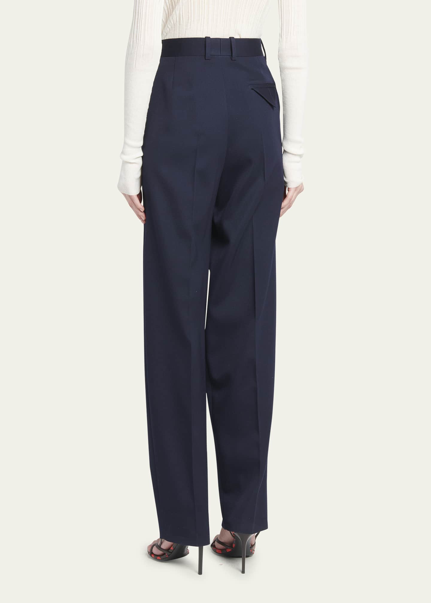 Bottega Veneta Sartorial Grain de Poudre Straight Leg
