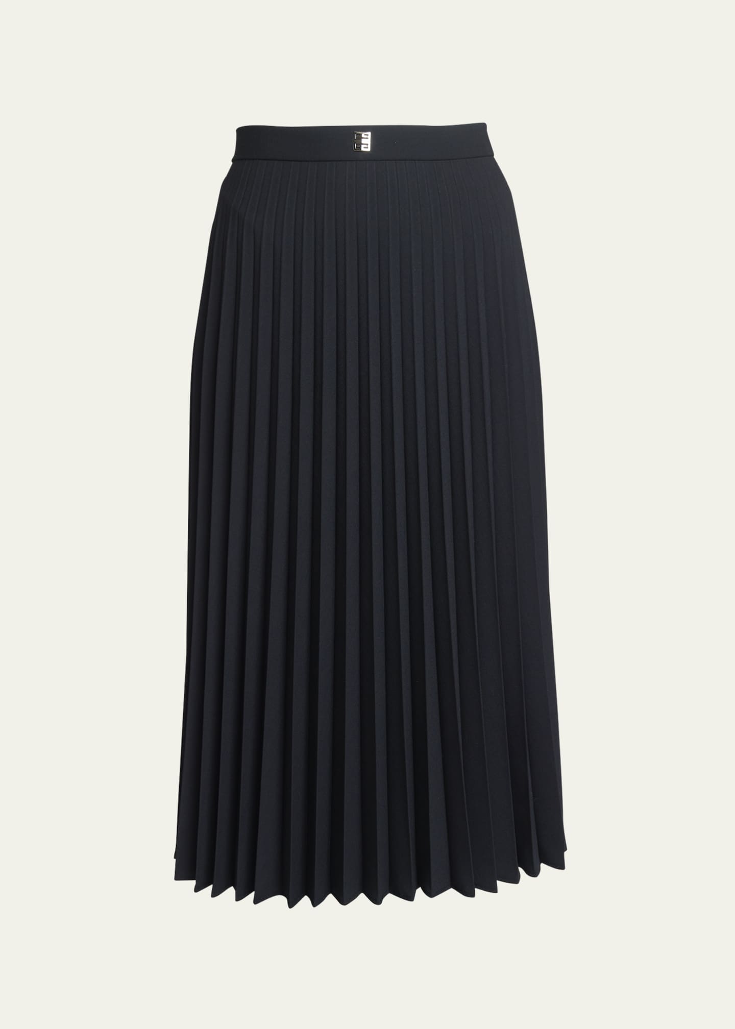 Givenchy Pleated Wool Midi Skirt - Bergdorf Goodman