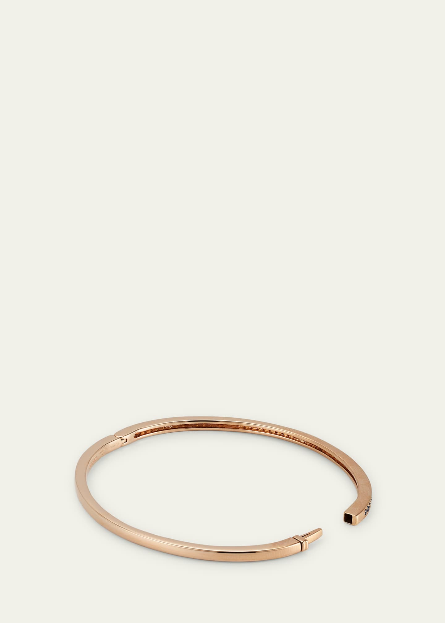 Alice Van Cal 18K Rose Gold Rainbow Journey Bangle Bracelet Image 4 of 4