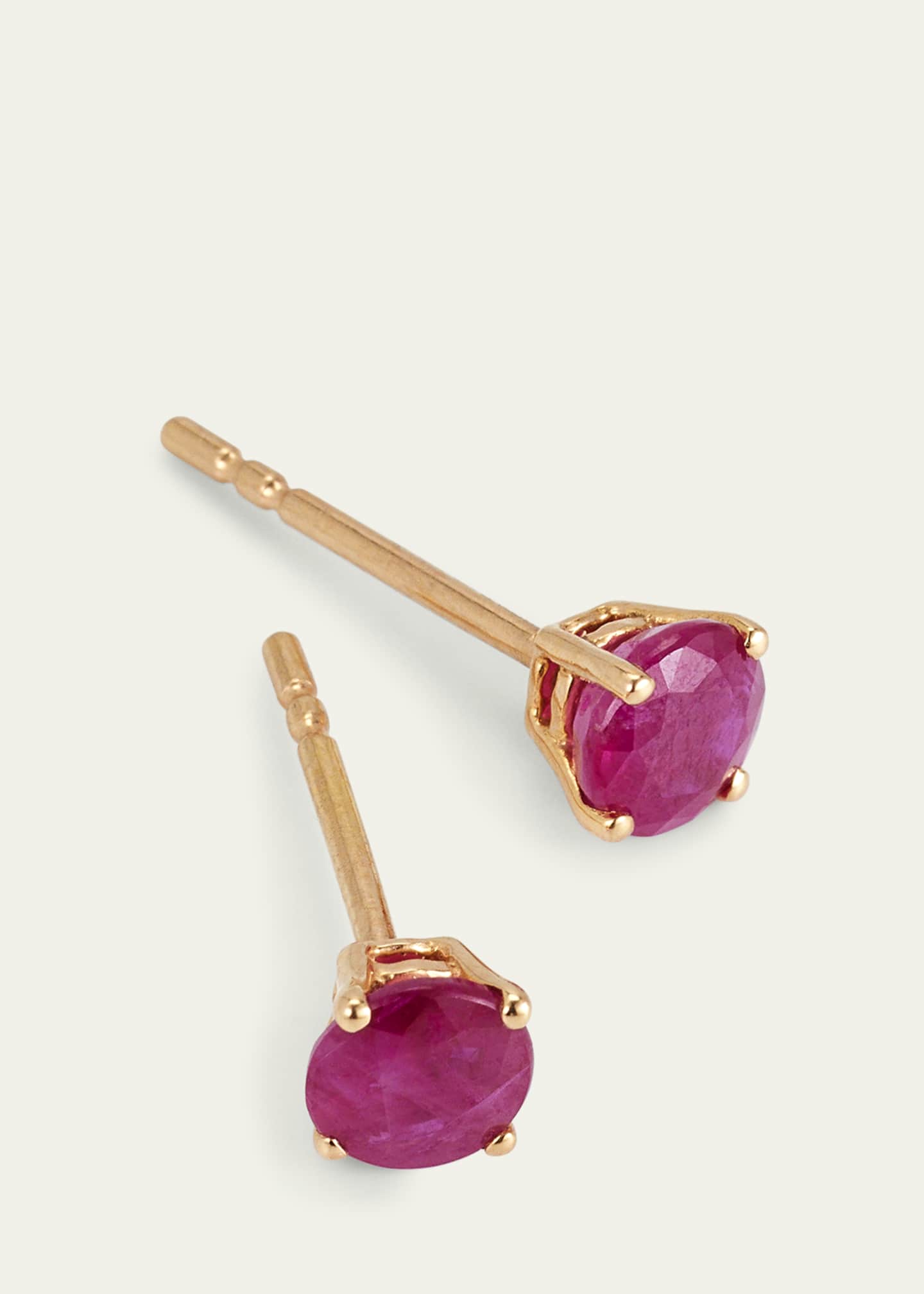 Alice Van Cal 18k Rose Gold Gemstone Stud Earrings Image 3 of 4