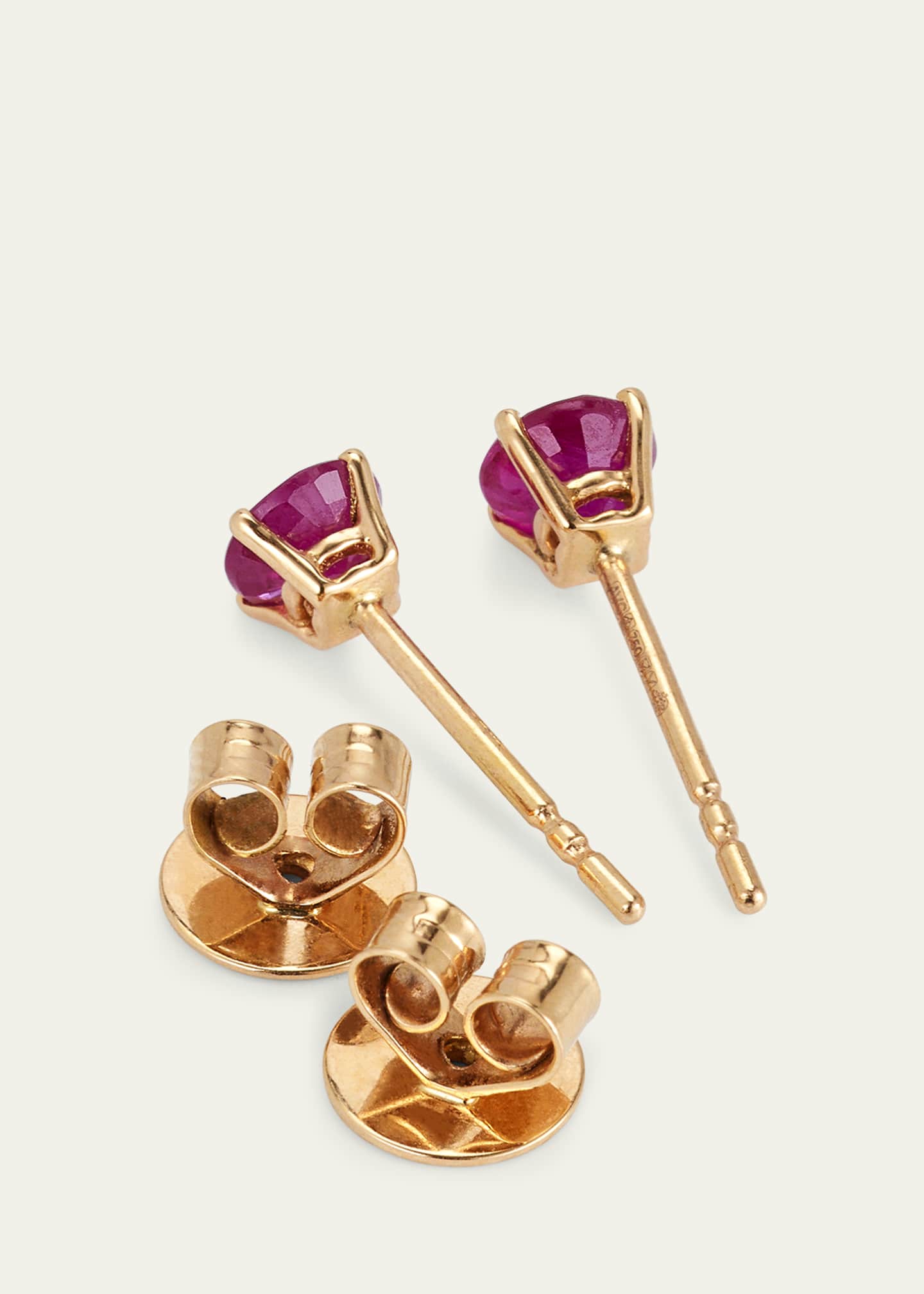 Alice Van Cal 18k Rose Gold Gemstone Stud Earrings Image 4 of 4