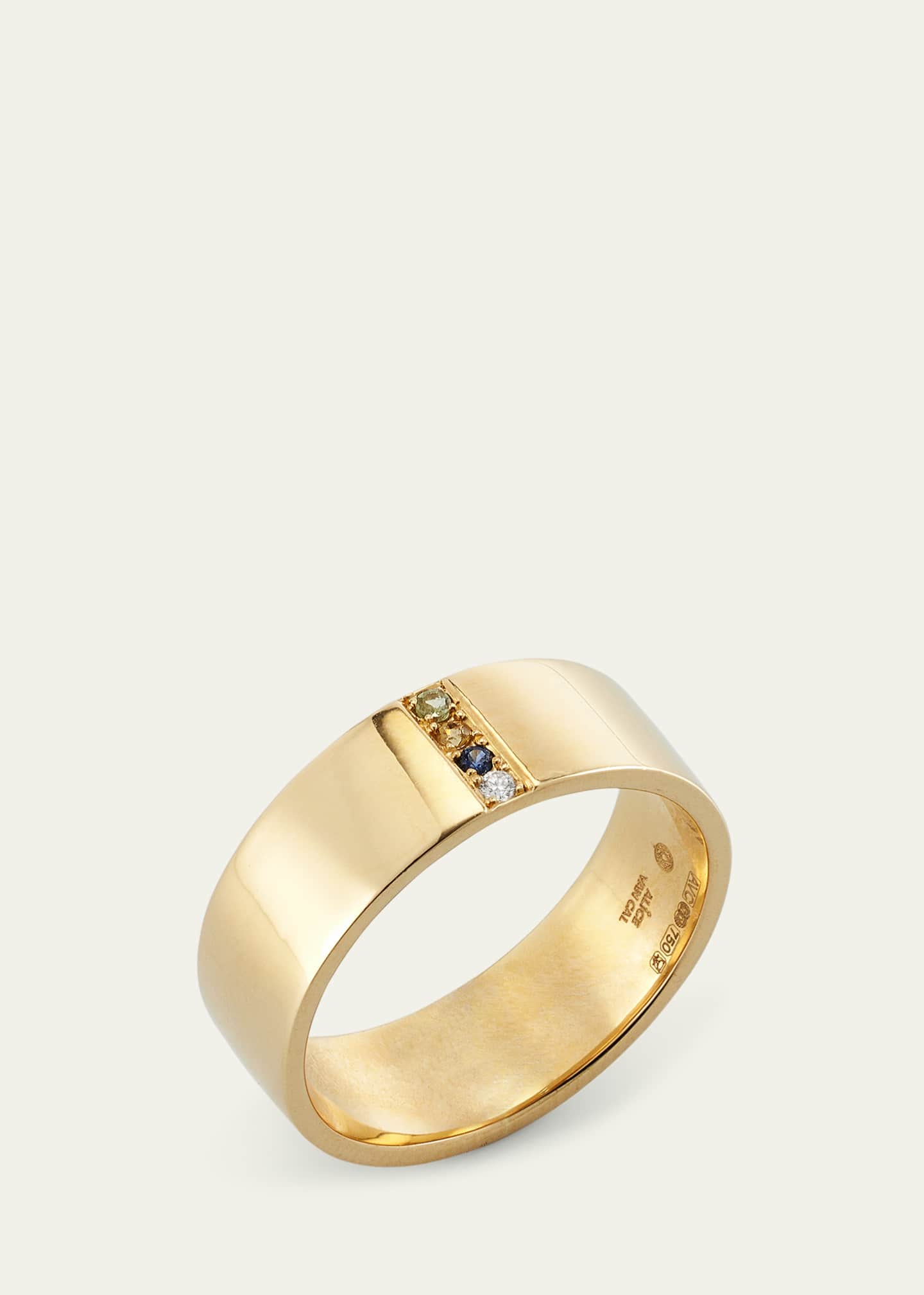 Alice Van Cal 18K Yellow Gold Amelia Windsor Ring with Diamond and Gemstones Image 3 of 4
