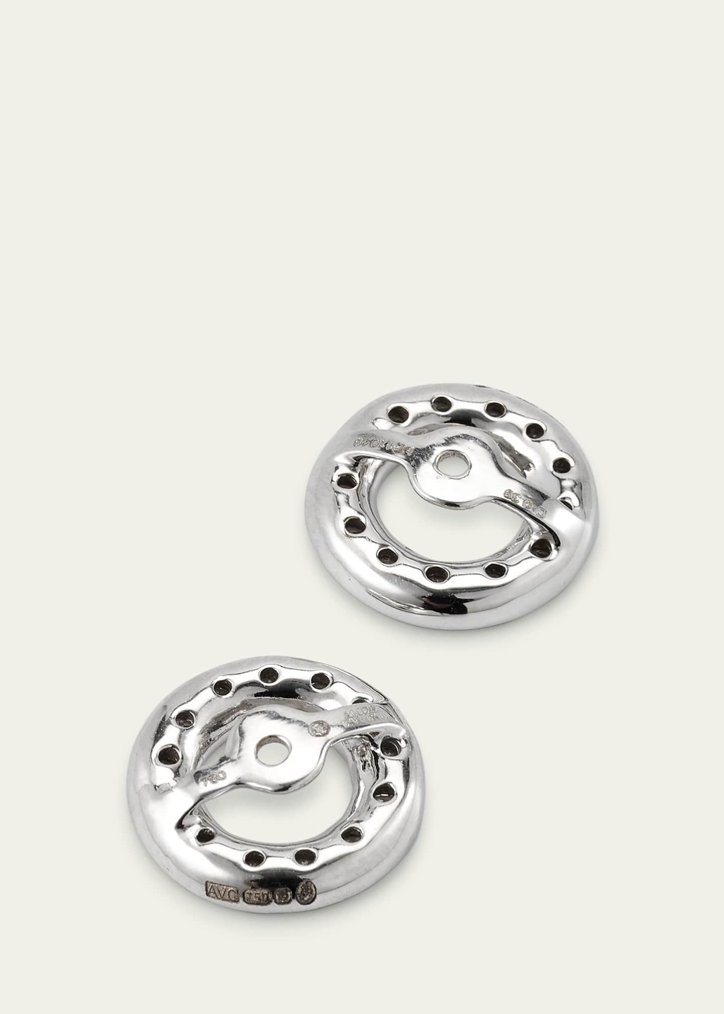 Alice Van Cal 18K White Gold Diamond Earring Halos Image 4 of 4