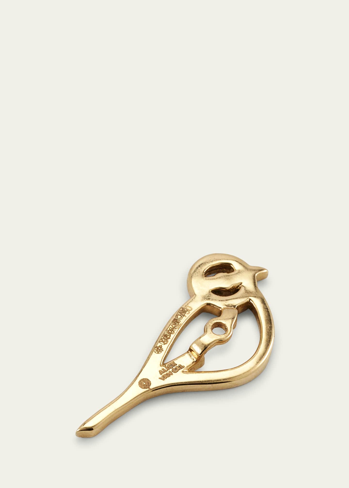 Alice Van Cal 18K Yellow Gold Bird Earring Halo, Single Image 4 of 4