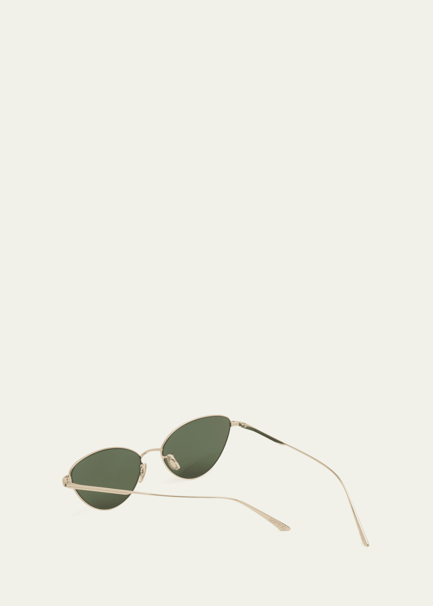 KHAITE x Oliver Peoples Sleek Black Steel Butterfly Sunglasses Image 2 of 5