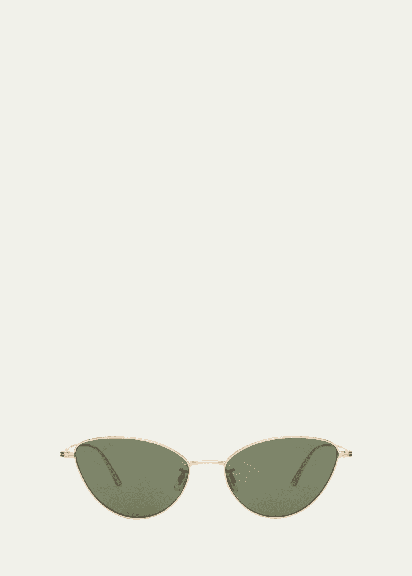 KHAITE x Oliver Peoples Sleek Black Steel Butterfly Sunglasses Image 1 of 5