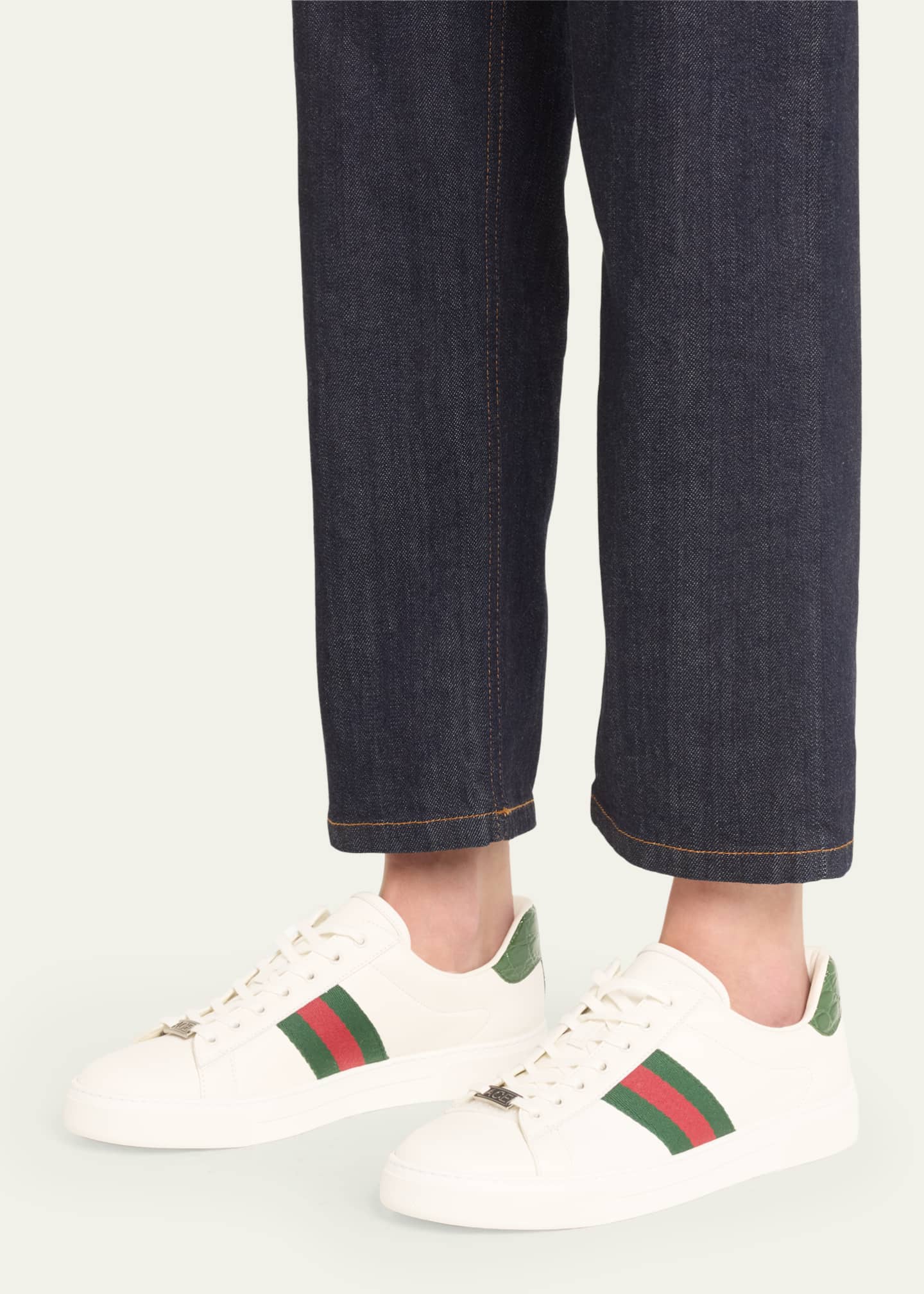 White gucci ace hotsell