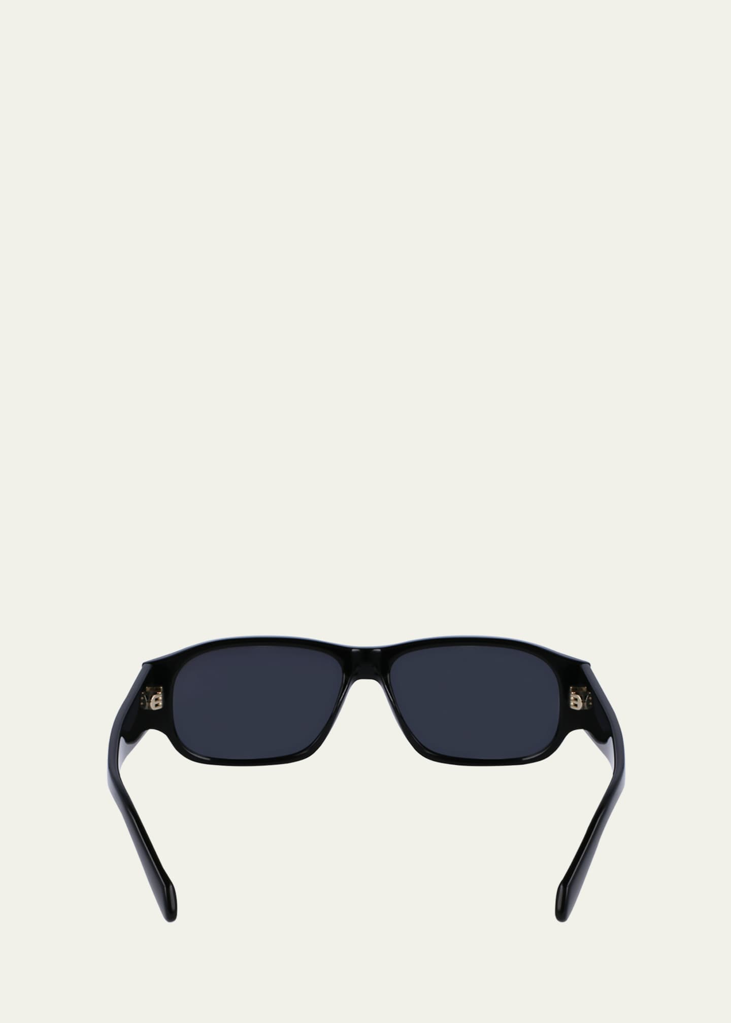 Ferragamo Men's Classic Logo Acetate Rectangle Sunglasses Image 5 of 5