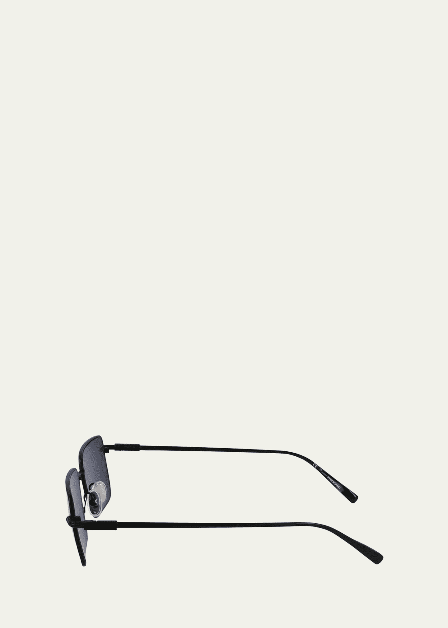 Ferragamo Men's Gancini Evolution Metal Rectangle Sunglasses Image 4 of 5