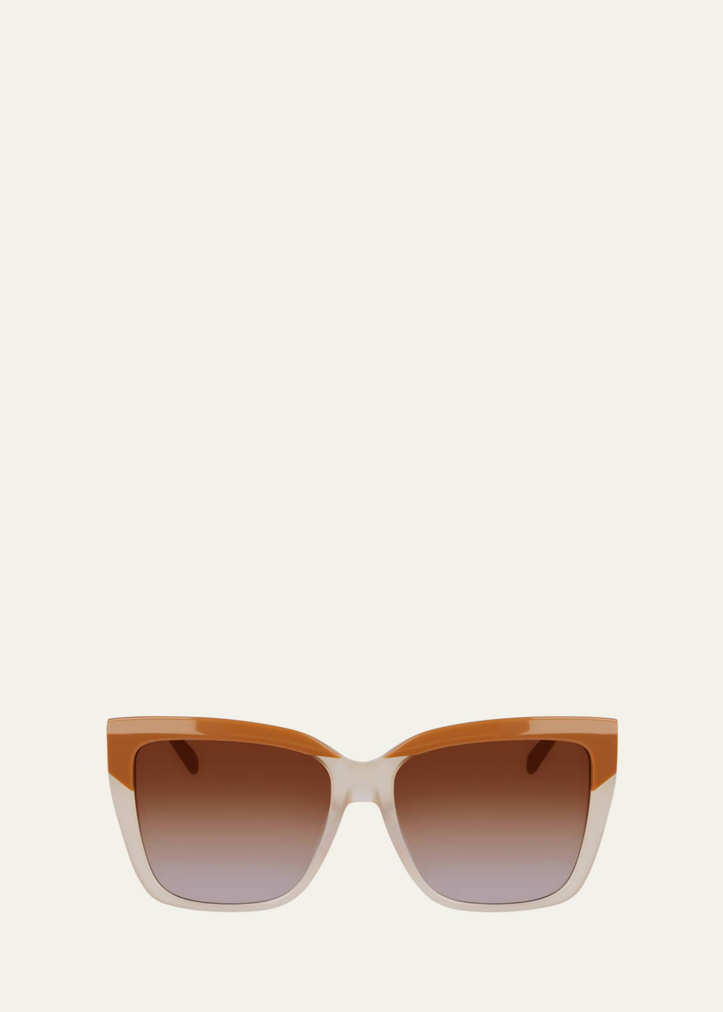 Ferragamo Sleek Logo Acetate Square Sunglasses Image 1 of 3