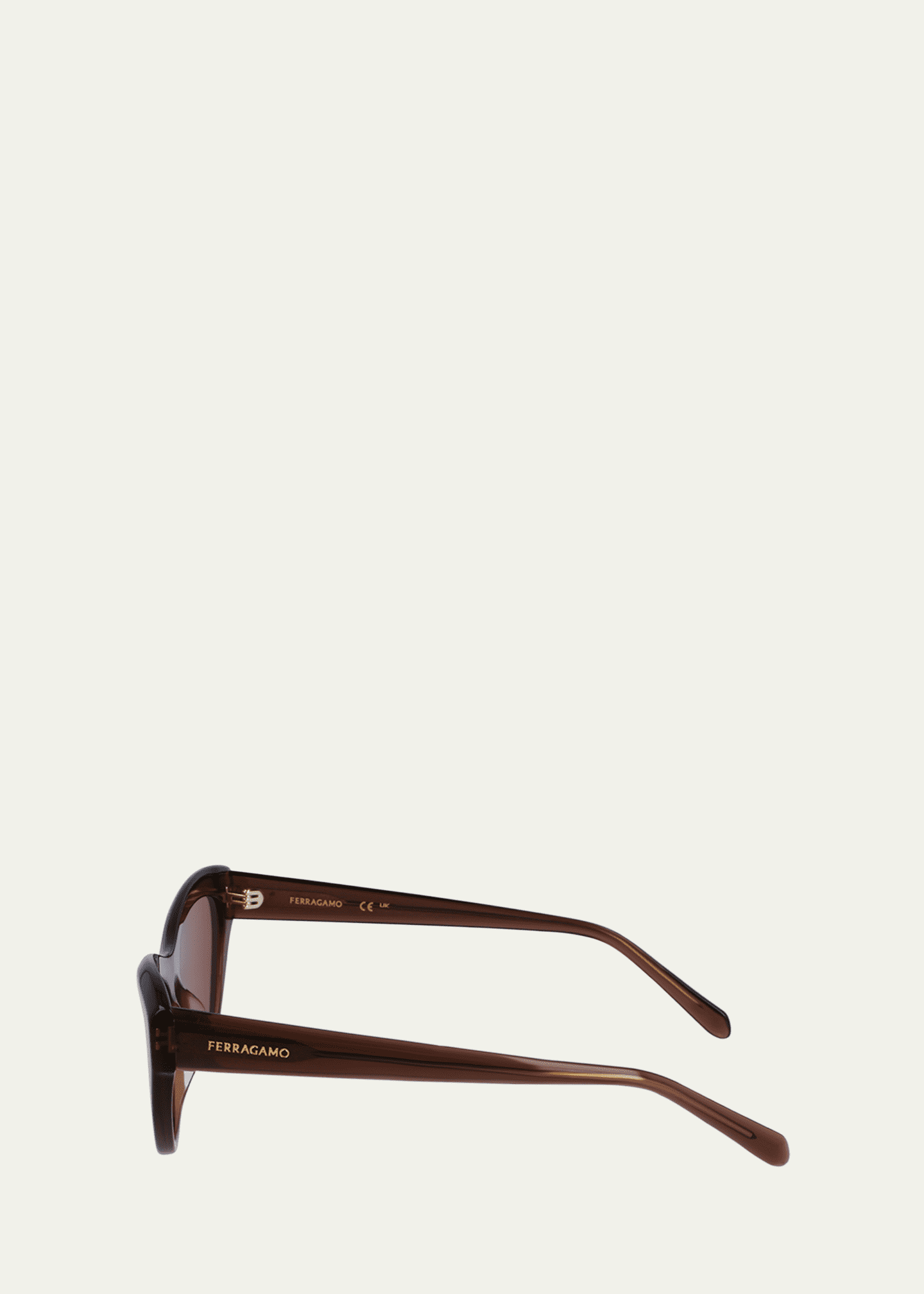 Ferragamo Sleek Logo Acetate Cat-Eye Sunglasses Image 3 of 3