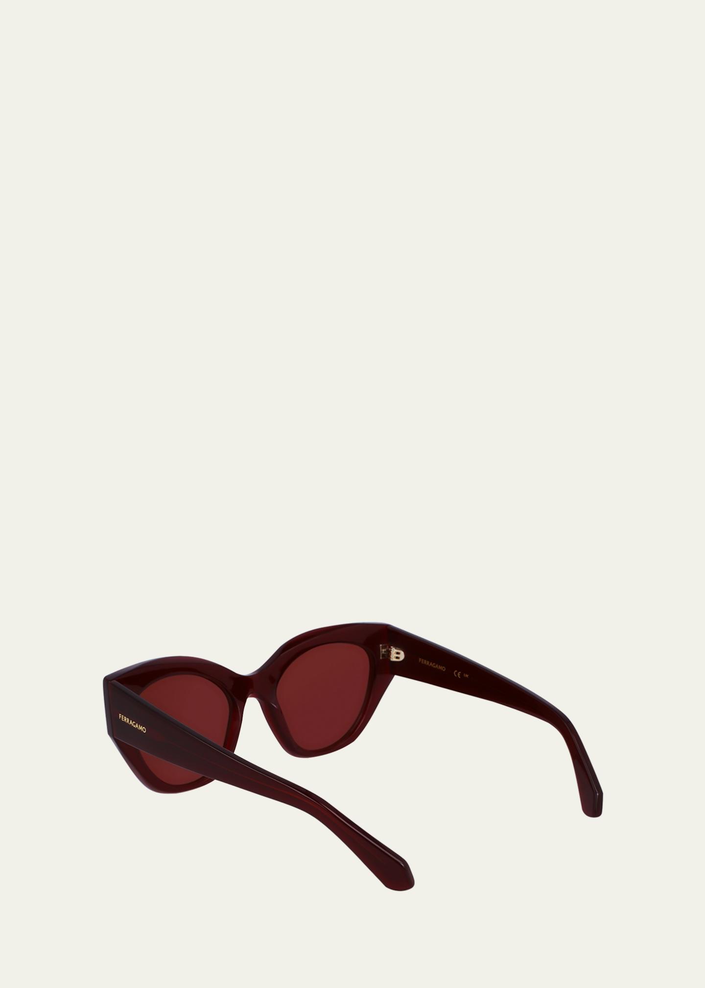 Ferragamo Classic Logo Acetate Cat-Eye Sunglasses - Bergdorf 