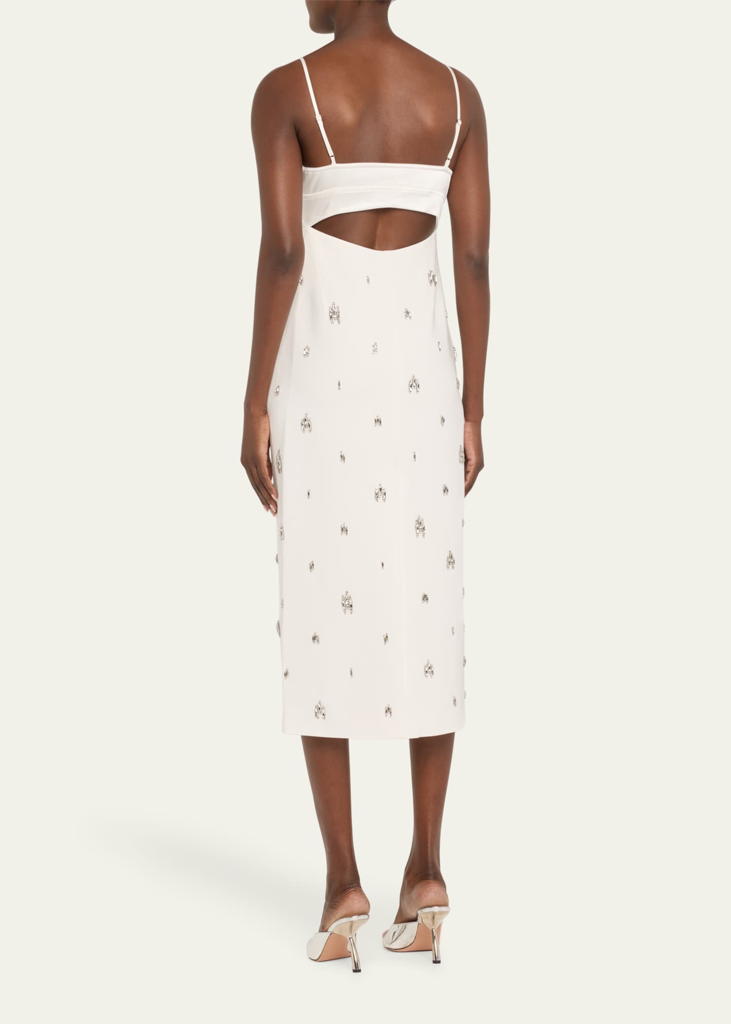 A.L.C. Alana Jewel-Embellished Midi Dress Image 3 of 5