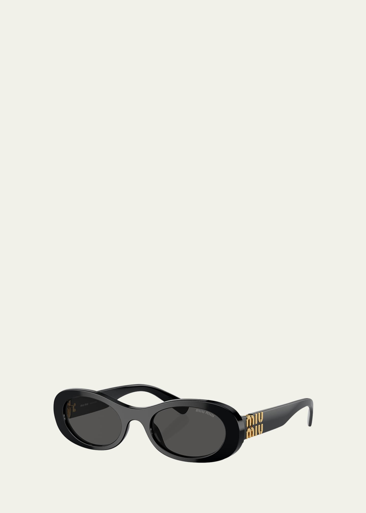 小物 miumiu oval sunglasses made in italy Miu Miu Logo Metal Oval Sunglasses | Neiman Marcus