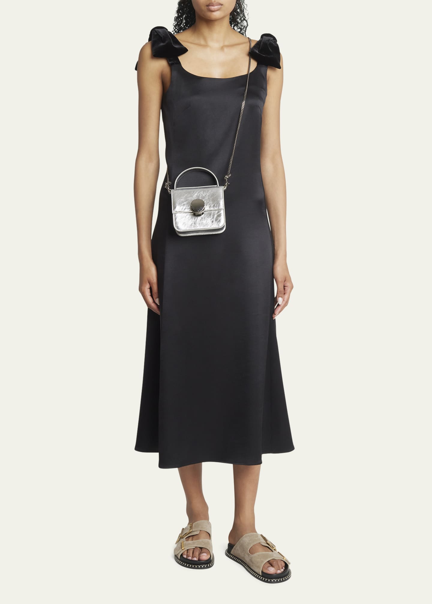 Chloe Penelope Metallic Leather Top-Handle Bag - Bergdorf Goodman